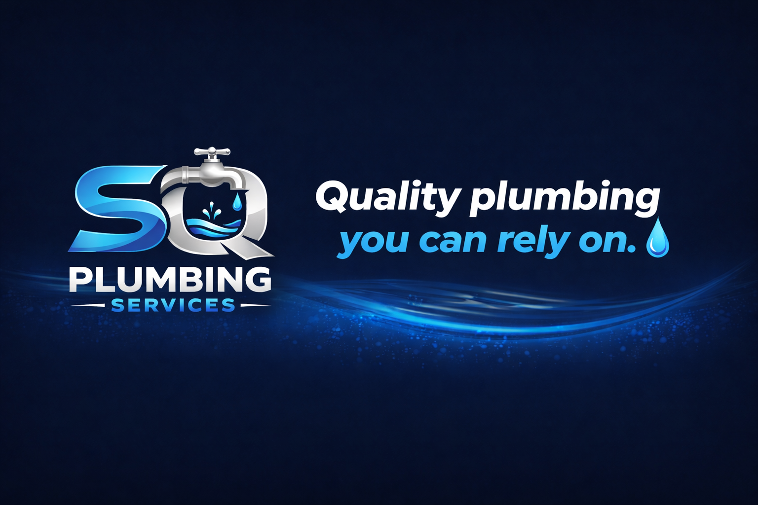 Professional plumbing service van and equipment outside a residence